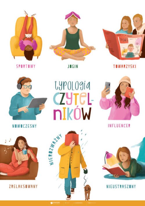 plakat z rysunkami osób