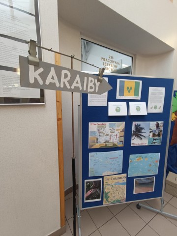 Szkolny Konkurs wiedzy o Karaibach w ramach innowacji pedagogicznej „Travel with English”.