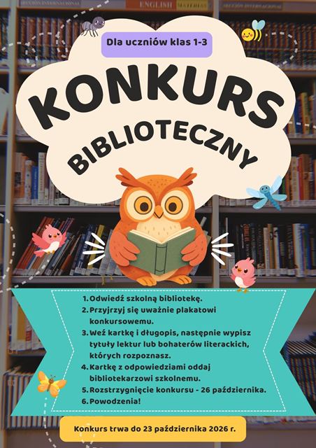 plakat reklamujący konkurs
